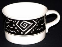 Mikasa STAR TRACK #CP006 Fashion Plate FLAT CUP Mug